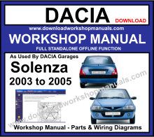 Dacia Solenza Service Repair Workshop Manual
